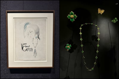 ヴァン クリーフ&アーペルの展示の様子