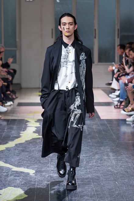 16SS Yohji Yamamoto Pour Hommeシワ加工セットアップ