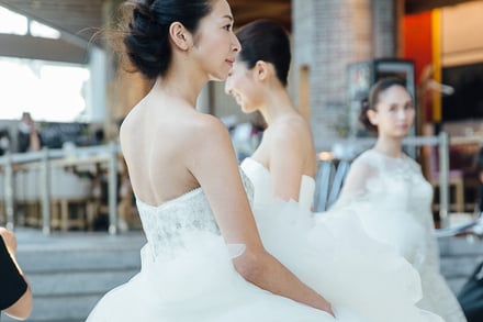Hanae Mori manuscrit Wedding 2017SS 東京コレクション 画像1/18