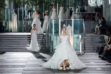 Hanae Mori manuscrit Wedding 2017SS 東京コレクション 画像18/18