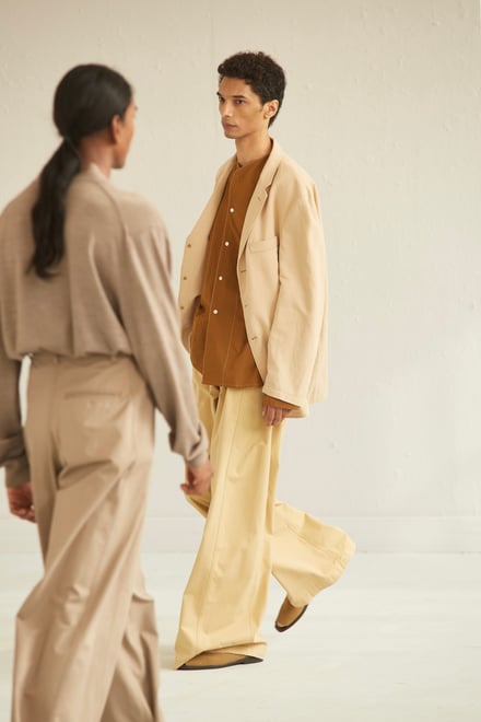 lemaire 20ss wide leg pants