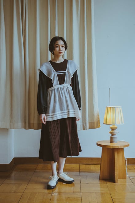 yukishimane ユキシマネ Wide Rib Knit dress-