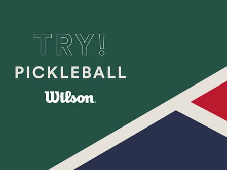 ウイルソンのピックルボール体験イベントのヴィジュアル