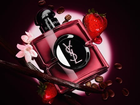 YSLのブラックOP新作フレグランスイメージ画像