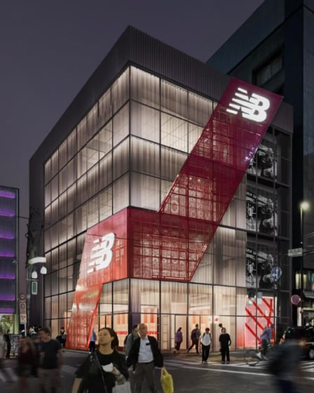 ニューバランス原宿の竣工イメージ