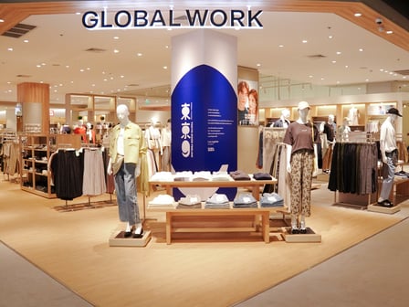 2025年7月にタイ・バンコクにオープンした「グローバルワーク」店舗画像