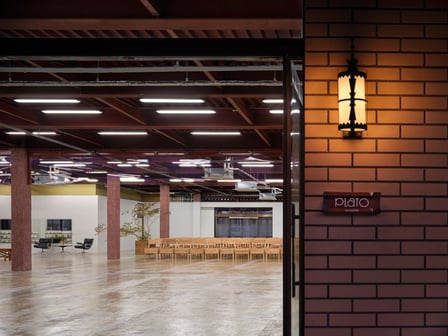 レンガづくりの建物