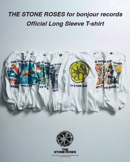 ボンジュール レコードとザ・ストーン・ローゼズのコラボレーションTシャツ