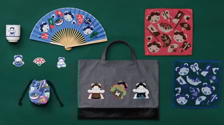 ファミリアと日本相撲協会のコラボレーションアイテム
