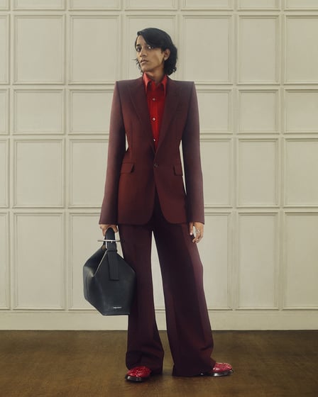 ◆AlexanderMcQueenステンドカラー フラップ ポケットジャケット セットアップ スタンドカラーナイロンジャケット ｜The DUFFER