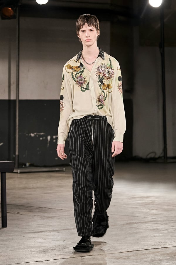 23SS Dries van noten ランウェイ使用 テラコッタビッグシャツ-