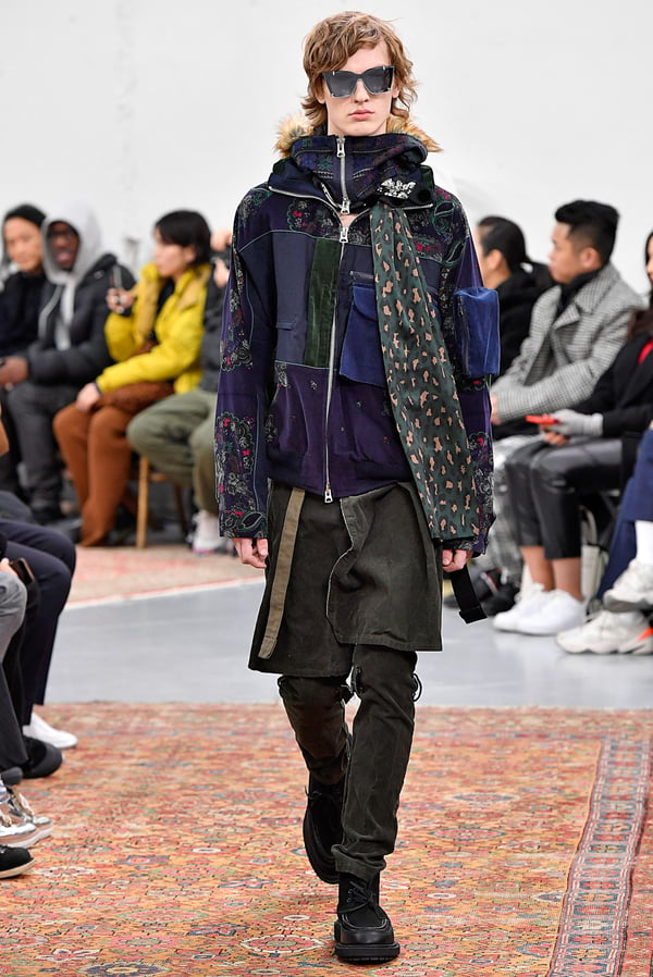 sacai 2019AWランウェイ登場ワンピース-