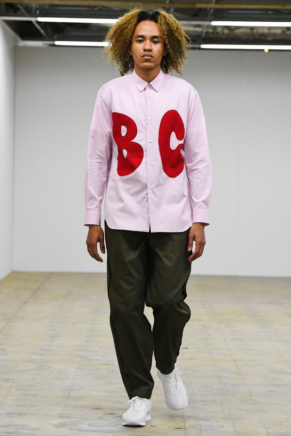 コムデギャルソンシャツ COMME des GARCONS SHIRT 2022年秋冬 メッシュ パッチワークシャツ ブラック【サイズS】【メンズ】