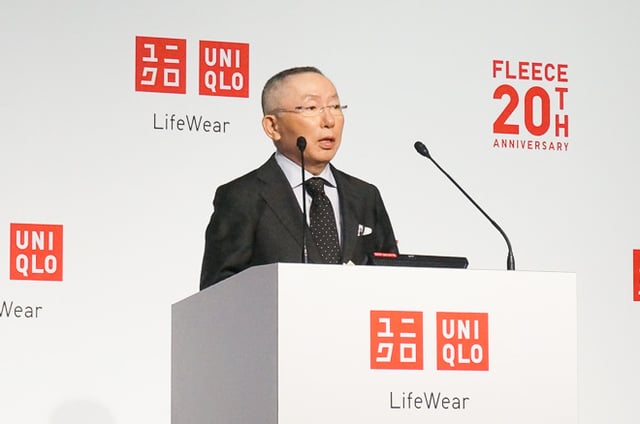 ファーストリテイリング代表取締役会長兼社長柳井正 Image by FASHIONSNAP