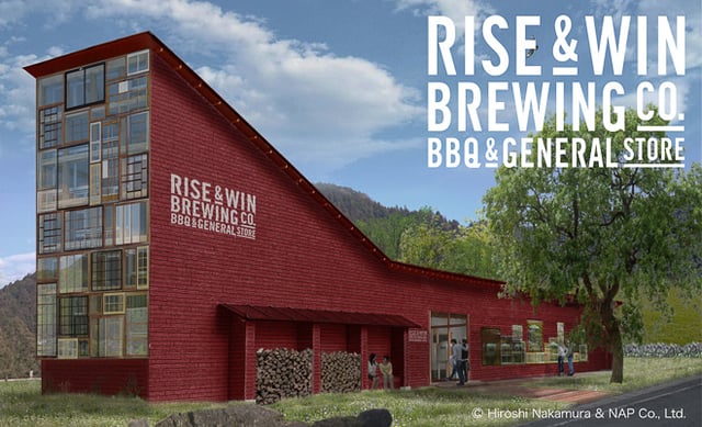 「RISE & WIN Brewing Co. BBQ & General Store 」イメージパース Image by トランジットジェネラルオフィス
