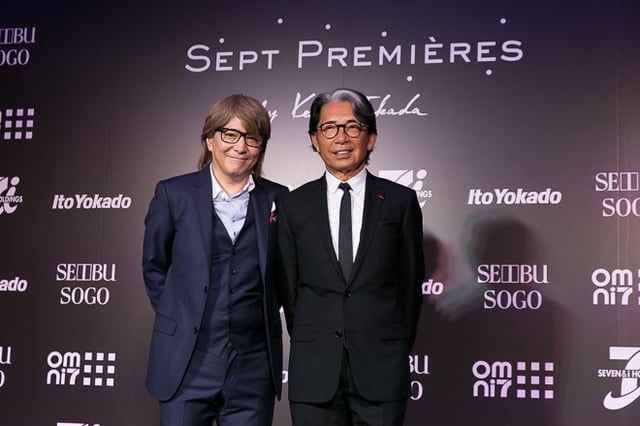 CM曲を担当した小室哲哉とデザイナー高田賢三 Image by FASHIONSNAP