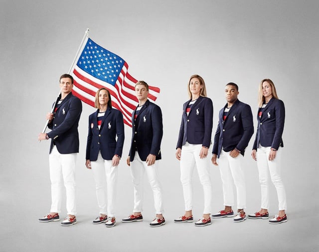 アメリカ選手団の入場行進用公式ユニフォーム Image by Polo Ralph Lauren