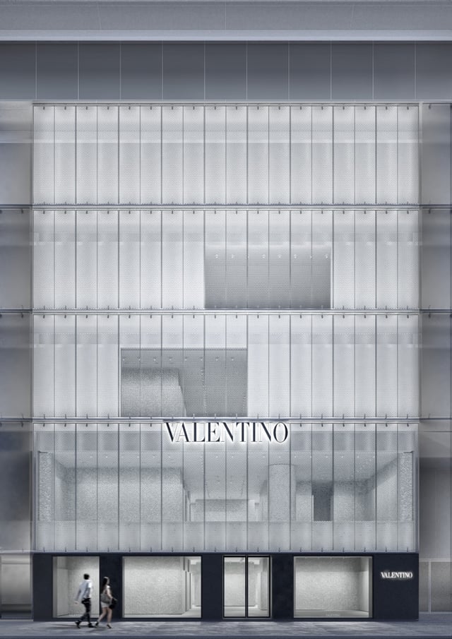 「ヴァレンティノ銀座」正面イメージ Image by VALENTINO
