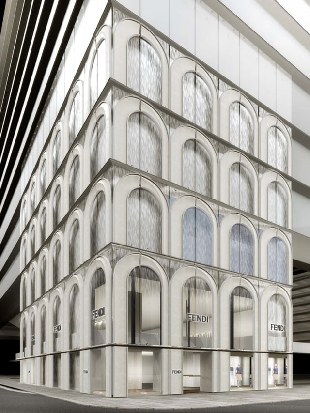 「フェンディ 銀座店」 ファサード イメージ Image by FENDI