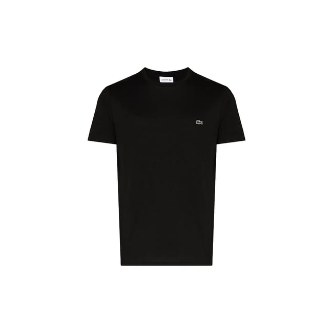 ラコステのブラックのロゴTシャツ
