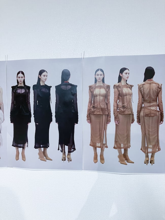 ムッシャンの2024年春夏コレクション着用画像