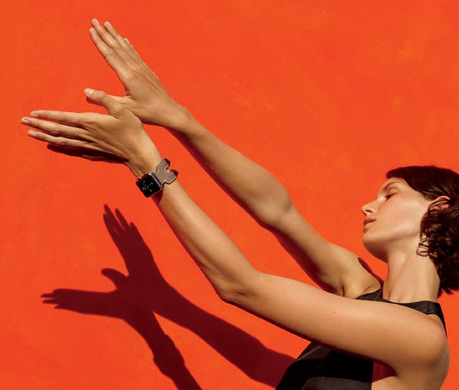 Hermèsオレンジスポーツバンド　新品Apple Watch アップルウォッチ