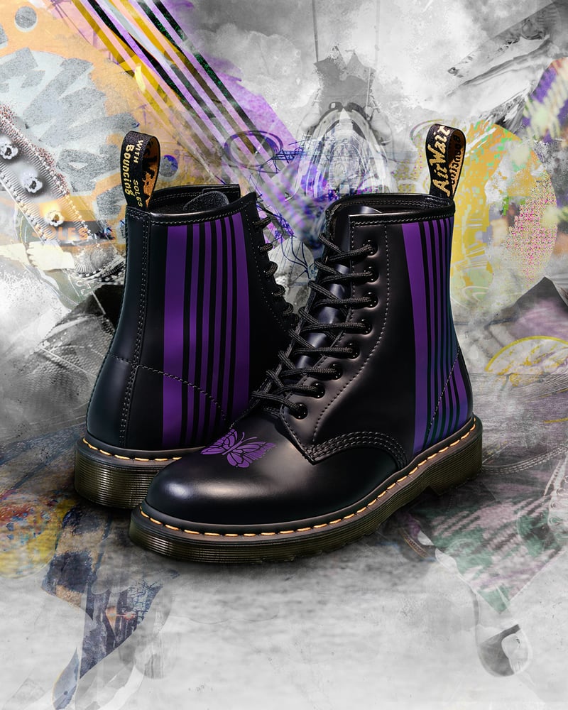 ドクターマーチン Dr.Martens 8ホール NEEDLES 27cm - ブーツ