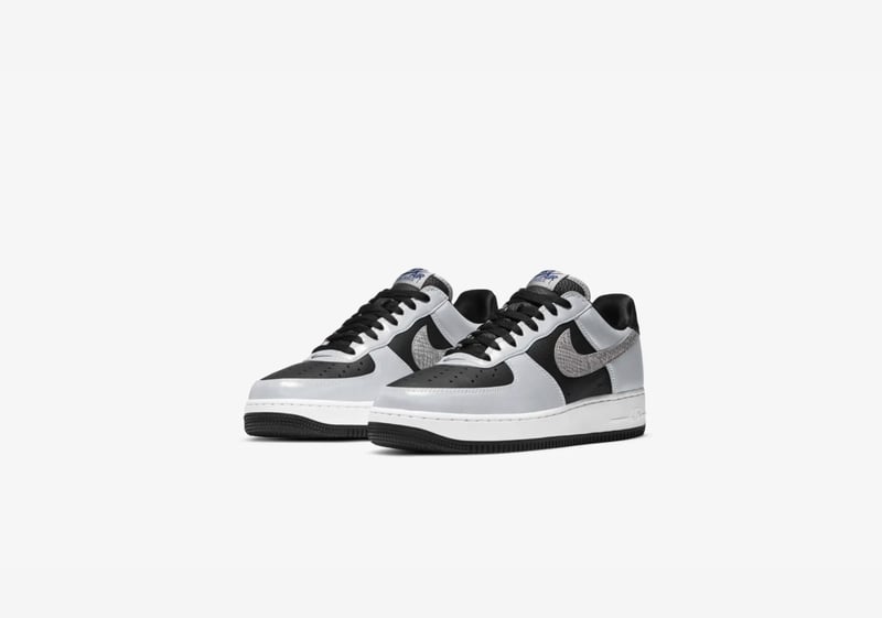 なく良好ですNIKE ナイキ AIR FORCE 1 SILVER SNAKE 黒蛇 復刻版