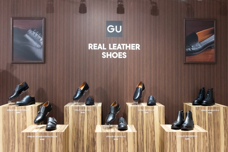 GU　革靴　リアルレザー