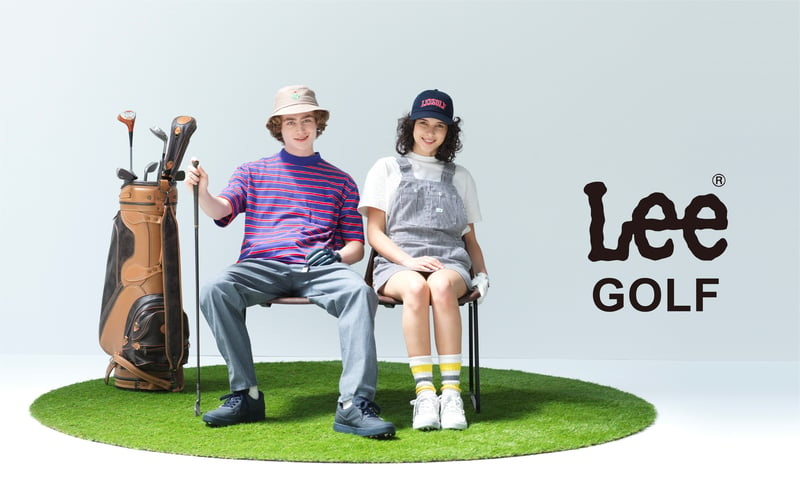 新たにスタートするリーのゴルフウェア「リー ゴルフ」のヴィジュアル