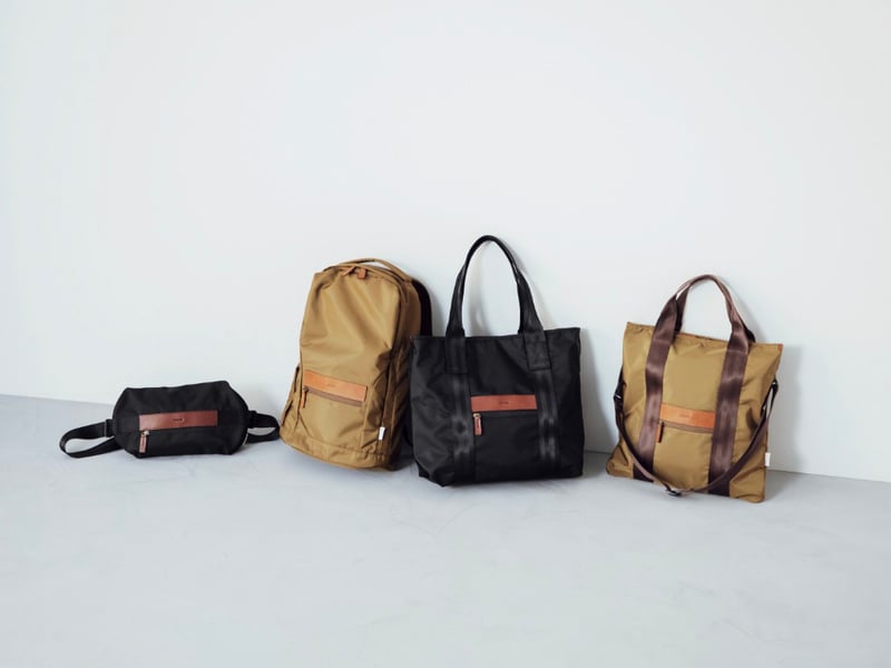 土屋鞄製造所の新作リサイクルナイロン製のバッグシリーズ　全4型