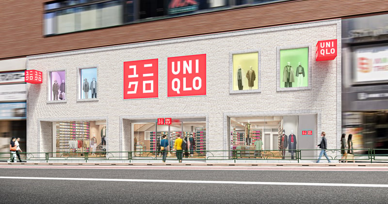 ユニクロがオープンする新宿三丁目店のイメージパース