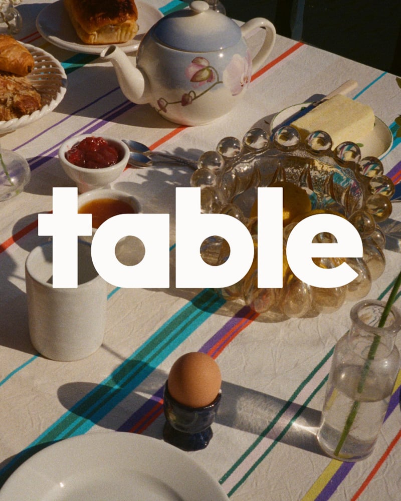 フランス発のテーブルウェアブランド「テーブル」のヴィジュアル