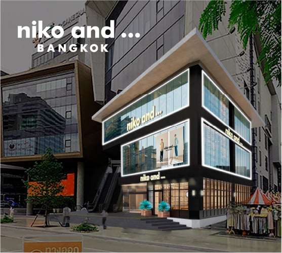 タイバンコクのニコアンドの店舗イメージ