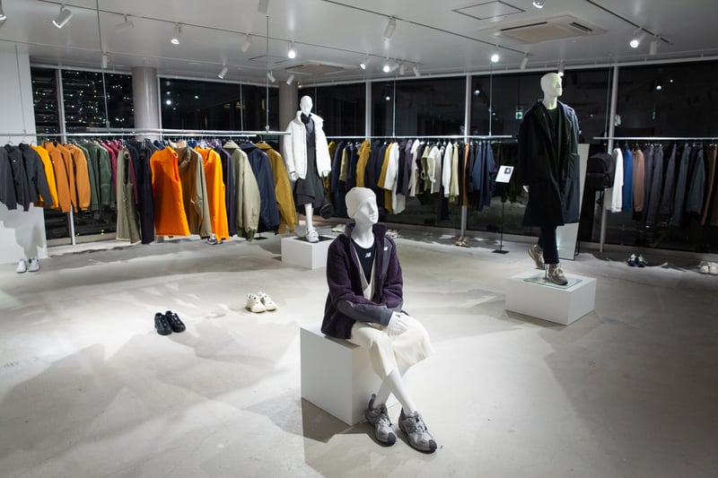 ニューバランスの展示会の会場