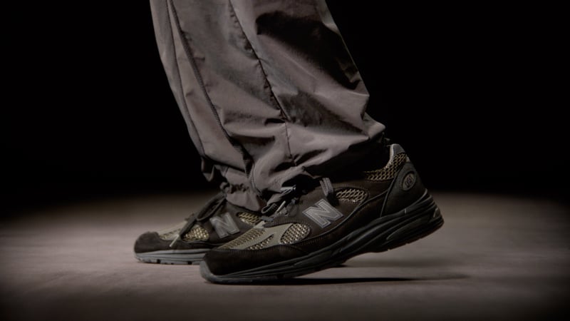 Stone Island と New Balanceの新作コラボシューズ「MADE in UK 991v2」