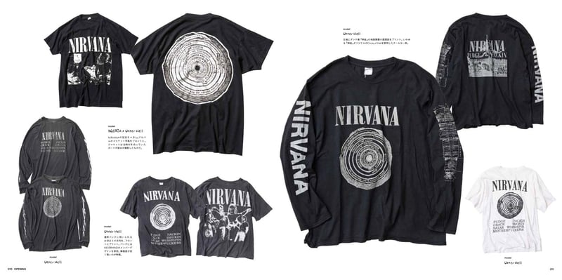 「NIRVANA T-SHIRT BOOK HOW LOWNG?」ページ紹介