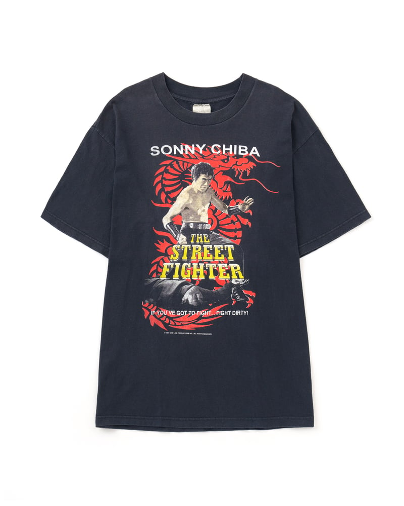 90s MOSQUITOHEAD THE STREET FIGHTER 千葉真一 Tシャツ