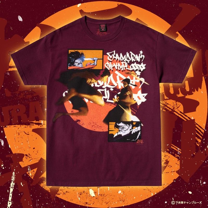 SAMURAI CHAMPLOO × GEEKS RULE 15 SILKSCREEN PRINTING T SHIRT