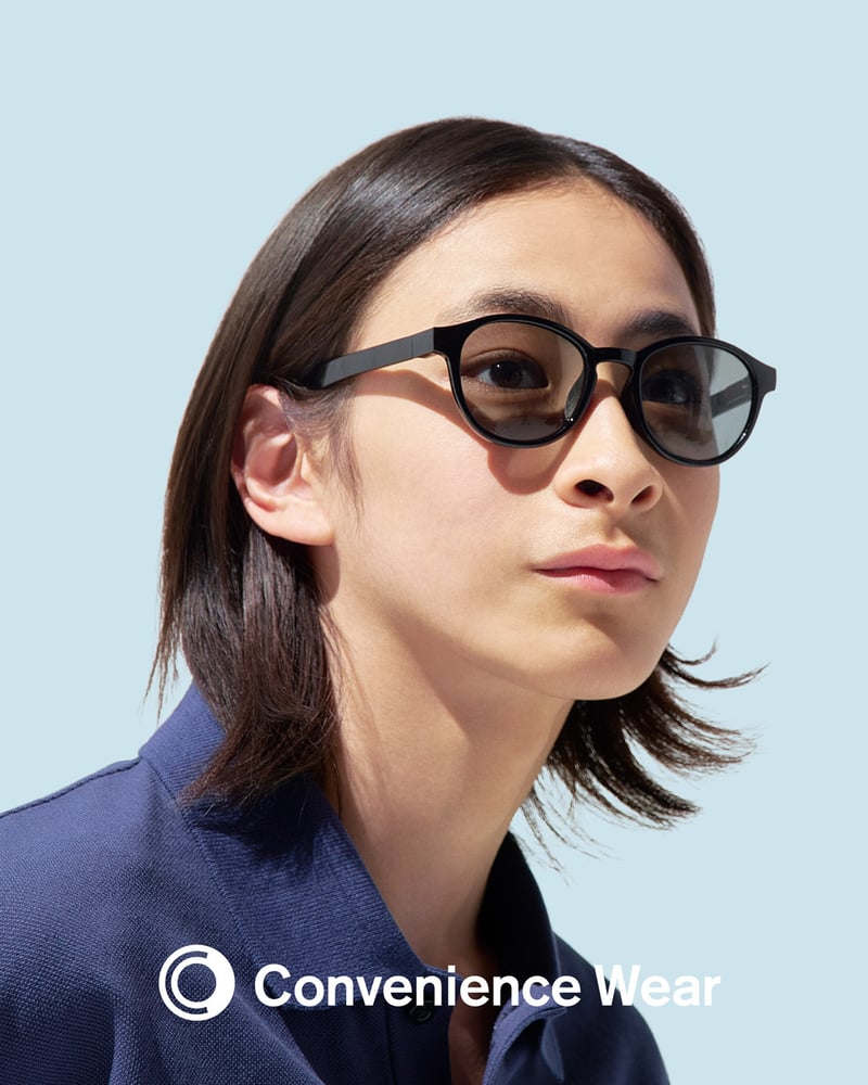 サングラスの着用ルック