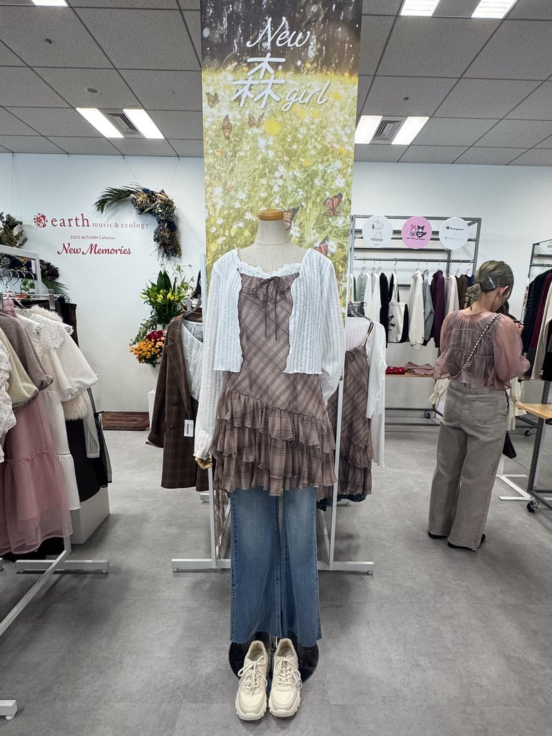 森ガールのアイテムを着たトルソー