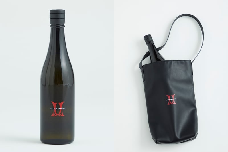 日本酒とバッグ