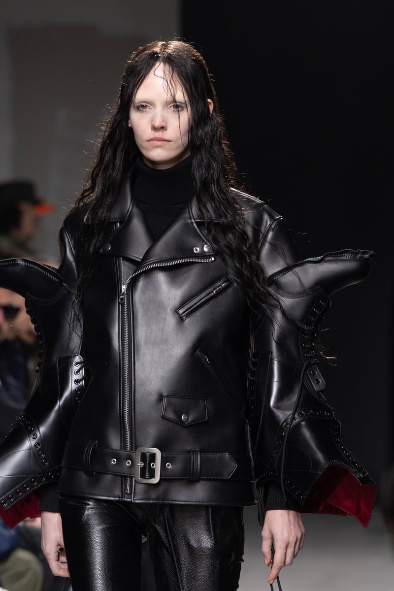JUNYA WATANABE RIDERʼS JACKET CUSTOM W/1490Ⅰの着用画像