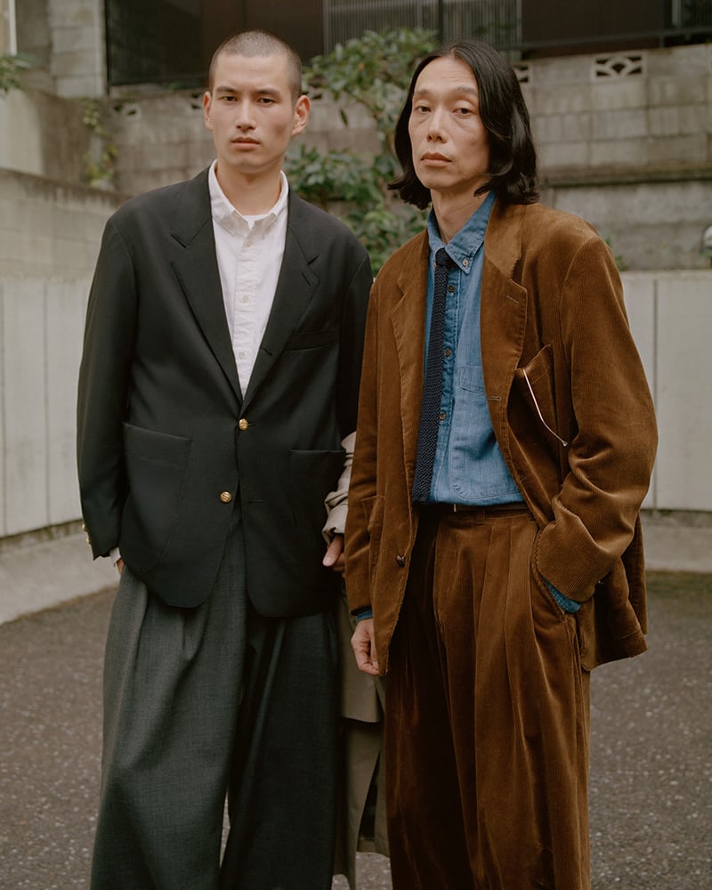 STUDIO NICHOLSONとBEAMS PLUSのカプセルコレクションのルック画像
