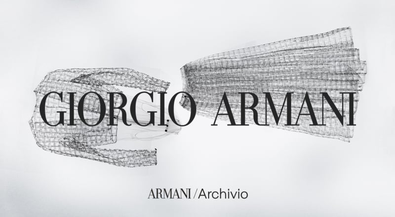 ジョルジオ アルマーニ アーカイヴ展のヴィジュアル