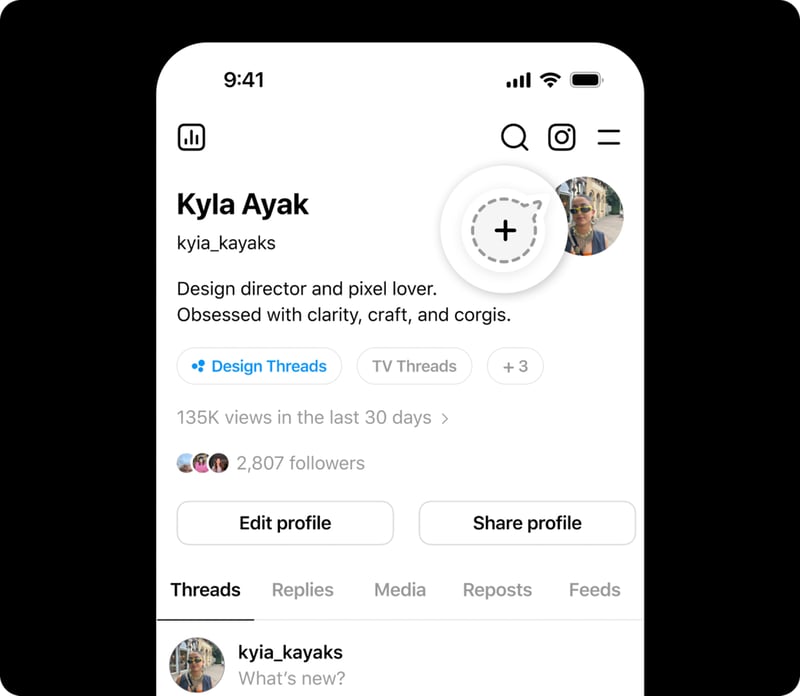 スレッズの画面