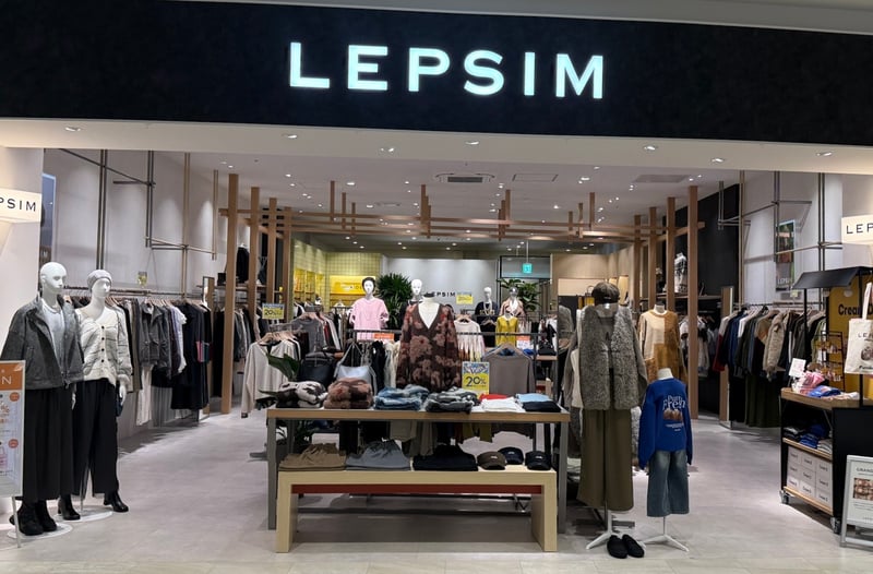 ららぽーとTOKYO-BAY北館に今秋オープンした店舗の外観