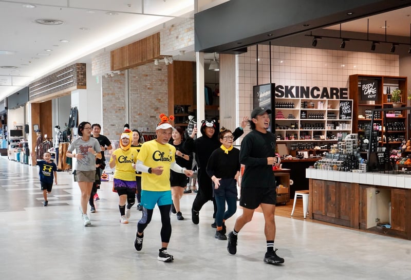 イオンモール太田館内で実施しているランイベント画像