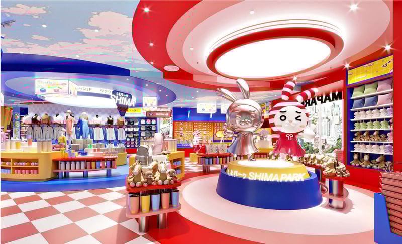 しまむらがタイで行っているポップアップストアの画像