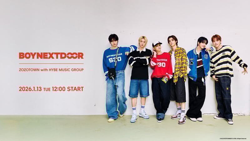 ZOZOTOWN with HYBE MUSIC GROUP image visual